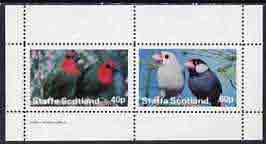 Staffa 1982 Birds #35 perf  set of 2 values (40p & 60p) unmounted mint, stamps on , stamps on  stamps on birds