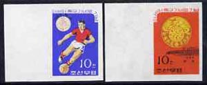 North Korea 1965 'Ganefo' Football Games imperf set of 2, as SG N604-605*, stamps on , stamps on  stamps on football, stamps on  stamps on sport