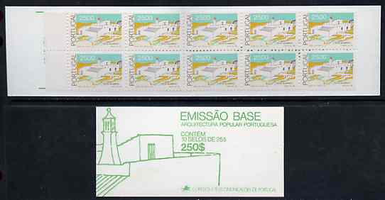 Portugal 1987 Architecture 250E booklet complete and pristine, SG SB36, stamps on architecture