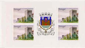 Portugal 1988 Fernandine Walls Castle 108E booklet complete and pristine, SG SB41, stamps on , stamps on  stamps on castles    heraldry, stamps on  stamps on arms