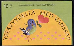 Finland 1993 Friendship 21m booklet complete with first day commemorative cancel, SG SB35, stamps on , stamps on  stamps on birds     flowers