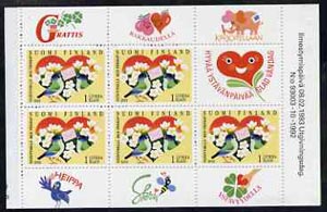 Finland 1993 Friendship 21m booklet complete and pristine, SG SB35, stamps on , stamps on  stamps on birds     flowers