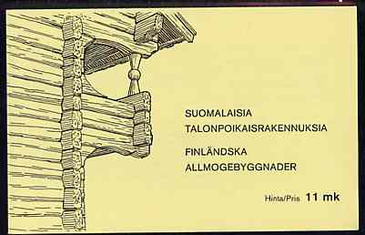 Finland 1979 Peasant Architecture 11m booklet complete and pristine, SG SB14, stamps on , stamps on  stamps on buildings    architecture    