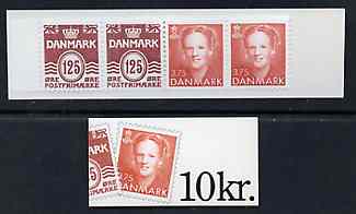 Booklet - Denmark 1992 Numeral & Margrethe 10k booklet complete & fine, SG SB147