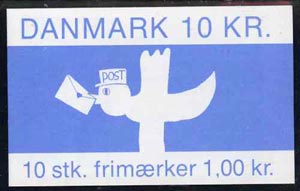 Booklet - Denmark 1984 Bird with Letter 10k booklet complete & pristine, SG SB109