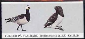 Norway 1983 Birds (4th series) 25k booklet complete and pristine, SG SB68, stamps on , stamps on  stamps on birds    goose    auk