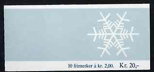 Norway 1985 Christmas 20k booklet complete and pristine, SG SB73, stamps on christmas, stamps on 