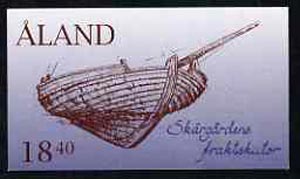 Aland Islands 1995 Cargo Sailing Ships 18m40 booklet complete and fine SG SB3, stamps on ships, stamps on maps