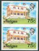 Antigua 1976 Premier's Office 75c (without imprint) unmounted mint imperforate pair (as SG 482A), stamps on constitutions