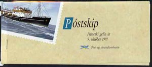 Booklet - Iceland 1991 Stamp Day - Ships 240k booklet complete and pristine