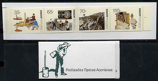 Portugal - Azores 1991 Traditional Occupations 280E booklet complete and pristine, SG SB11, stamps on occupations      tiling    mosaics    mining    stones