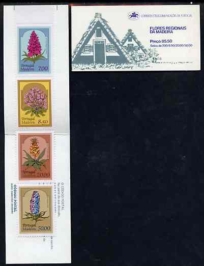 Booklet - Portugal - Madeira 1981 Regional Flowers 85E50 booklet complete and very fine, SG SB1, stamps on flowers         orchids