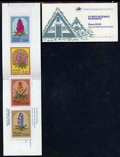 Portugal - Madeira 1981 Regional Flowers 85E50 booklet complete and very fine, SG SB1, stamps on flowers         orchids