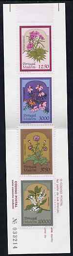 Booklet - Portugal - Madeira 1983 Regional Flowers 180E booklet (Sewing on cover) complete and very fine, SG SB3