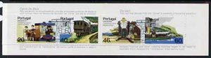 Portugal - Madeira 1985 Transport (2nd series) 166E booklet complete with commemorative first day cancel, SG SB5, stamps on transport    oxen    bovine     fishing    railways    ships