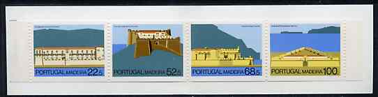 Portugal - Madeira 1986 Fortresses 243E50 booklet complete and pristine, SG SB6, stamps on forts