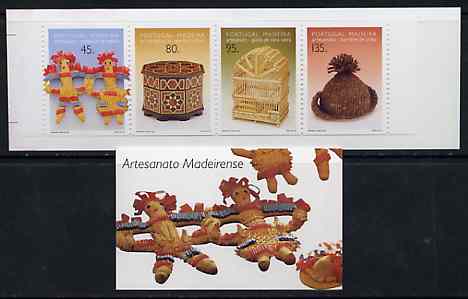 Portugal - Madeira 1994 Traditional Crafts (2nd series) 355E booklet complete and pristine, SG SB14, stamps on , stamps on  stamps on crafts    bread    wood     bamboo      trees    wool     knitting    textiles