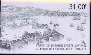 France 1991 Red Cross (Toulon) 31f Booklet complete with first day cancels SG XSB41, stamps on , stamps on  stamps on red cross      ships