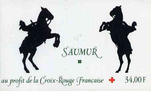 Booklet - France 1993 Red Cross (Saumur Tapestry) 34f Booklet complete with first day cancels SG XSB45