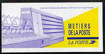 Booklet - France 1991 Stamp Day 17f40 Booklet complete with first day cancels SG CSB18, stamps on postal    