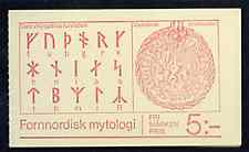 Sweden 1981 Norse Mythology 5k booklet complete and pristine, SG SB349, stamps on mythology, stamps on vikings    
