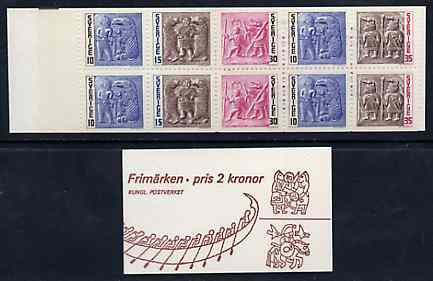 Sweden 1967 Iron Age Helmet Decorations 2k booklet (in Swedish) complete and pristine, SG SB203, stamps on , stamps on  stamps on archaeology    iron    history, stamps on  stamps on slania