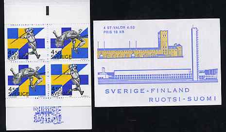 Booklet - Sweden 1994 Sweden-Finland Athletics Meeting 18k booklet complete and pristine SG SB472