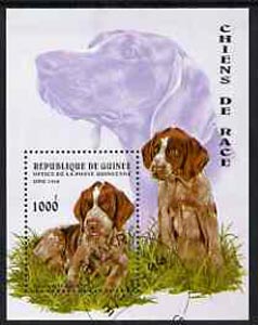 Guinea - Conakry 1996 Dogs perf m/sheet fine cto used, stamps on animals, stamps on dogs