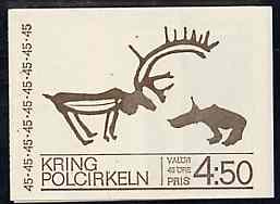 Sweden 1970 Sweden Within the Arctic Circle 4k50 booklet complete and pristine, SG SB247, stamps on , stamps on  stamps on polar, stamps on  stamps on deer, stamps on  stamps on skiing, stamps on  stamps on weather, stamps on  stamps on slania