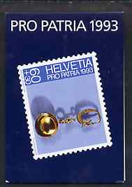 Switzerland 1993 Pro Patria 9f80 booklet complete with cds cancels, SG PSB4, stamps on , stamps on  stamps on jewellry