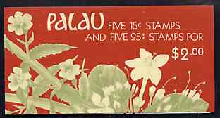 Palau 1988 Flowers $2 booklet complete and very fine, SG SB11, stamps on flowers