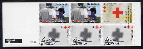 Netherlands 1992 Red Cross 125th Anniversary 6g booklet complete and very fine, SG SB108, stamps on , stamps on  stamps on red cross          medical