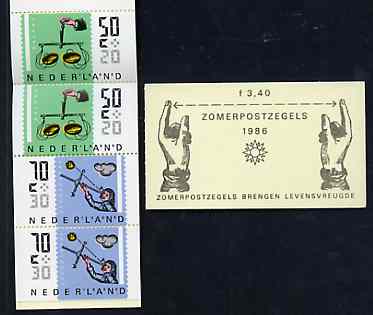 Netherlands 1986 Welfare Funds - Measuring Instruments 3g40 booklet complete and pristine, SG SB93, stamps on , stamps on  stamps on measures