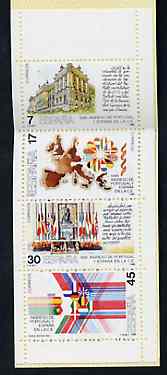 Booklet - Spain 1986 Spains Admission into the EEC 105p booklet complete and fine, SG SB1, stamps on eec    maps    flags, stamps on europa