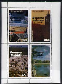 Bernera 1979 Christmas (Views of Bethlehem) perf  set of 4 values (10p to 75p) unmounted mint, stamps on christmas, stamps on landscapes, stamps on tourism, stamps on judaica