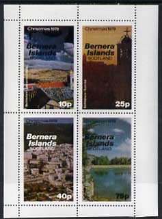 Bernera 1979 Christmas (Views of Bethlehem) perf  set of 4 values (10p to 75p) unmounted mint, stamps on , stamps on  stamps on christmas, stamps on landscapes, stamps on tourism, stamps on judaica