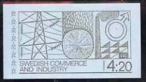 Booklet - Sweden 1970 Swedish Trade & Industry 4k20 booklet (in English) complete and pristine, SG SB249