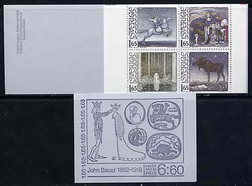 Sweden 1982 John Bauer (Fairy Tale Illustrator) 6k60 booklet complete and pristine, SG SB356, stamps on fairy tales