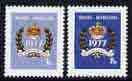 Staffa 1977 Silver Jubilee perf set of 2 (1p & 1.5p) unmounted mint*, stamps on royalty, stamps on silver jubilee
