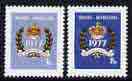Staffa 1977 Silver Jubilee perf set of 2 (1p & 1.5p) unmounted mint*, stamps on royalty, stamps on silver jubilee