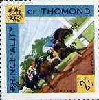 Thomond 1967 Horse Racing 2.5d (Diamond-shaped) with Sir Francis Chichester, Gypsy Moth 1967 overprint unmounted mint, stamps on animals, stamps on horse racing, stamps on horses, stamps on sailing, stamps on explorers
