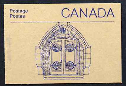 Booklet - Canada 1988 Architectural features 50c booklet (Door to House of Commons) SG SB108f