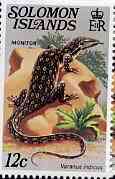 Solomon Islands 1979 Monitor 12c (without imprint) from Reptiles def set unmounted mint SG 394A, stamps on animals    reptiles