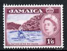 Jamaica 1956 Rafting on the Rio Grande 1s6d from def set unmounted mint, SG 169**, stamps on , stamps on  stamps on rafts