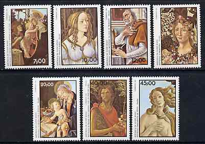 Guinea - Bissau 1985 Italia '85 International Stamp Exhibition (Paintings by Botticelli) perf set of 7 unmounted mint, SG 959-65, Mi 881-87*, stamps on , stamps on  stamps on stamp exhibitions, stamps on  stamps on arts     botticelli