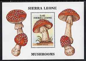 Sierra Leone 1988 Fungi m/sheet unmounted mint, SG MS 1125, stamps on fungi