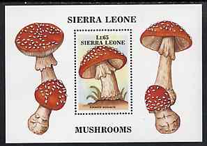 Sierra Leone 1988 Fungi m/sheet unmounted mint, SG MS 1125, stamps on , stamps on  stamps on fungi