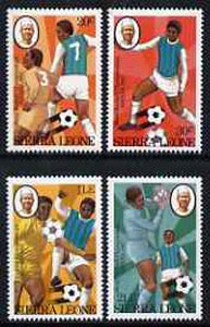 Sierra Leone 1982 Football World Cup set of 4 unmounted mint, SG 702-05, stamps on sport, stamps on football