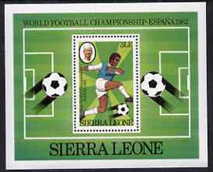 Sierra Leone 1982 Football World Cup m/sheet unmounted mint, SG MS 706, stamps on sport, stamps on football