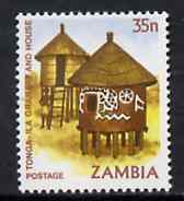 Zambia 1981 Granary 35n from definitive set, SG 346 unmounted mint*, stamps on , stamps on  stamps on food     grain